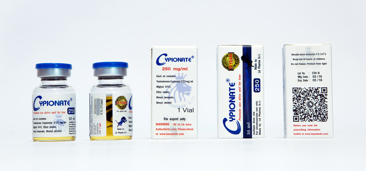 Cypionate 250 mg ml 10 ml